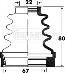 Borg & Beck BCB2870 - Пыльник, приводной вал autosila-amz.com