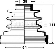 Borg & Beck BCB2877 - Пыльник, приводной вал autosila-amz.com