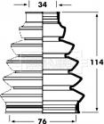 Borg & Beck BCB2352 - Пыльник, приводной вал autosila-amz.com