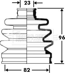 Borg & Beck BCB2369 - Пыльник, приводной вал autosila-amz.com