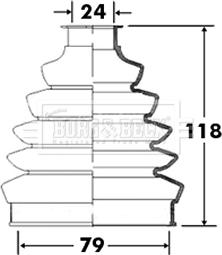 Borg & Beck BCB2366 - Пыльник, приводной вал autosila-amz.com