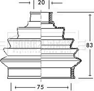 Borg & Beck BCB2256 - Пыльник, приводной вал autosila-amz.com