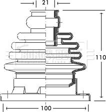 Borg & Beck BCB2754 - Пыльник, приводной вал autosila-amz.com