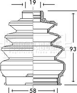 Borg & Beck BCB2767 - Пыльник, приводной вал autosila-amz.com