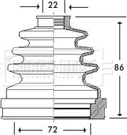 Borg & Beck BCB2782 - Пыльник, приводной вал autosila-amz.com