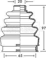 Borg & Beck BCB2739 - Пыльник, приводной вал autosila-amz.com