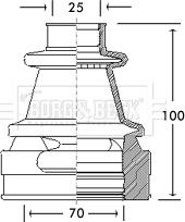 Borg & Beck BCB2772 - Пыльник, приводной вал autosila-amz.com