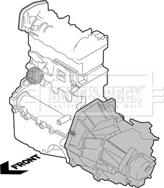 Borg & Beck BEM4093 - Подушка, опора, подвеска двигателя autosila-amz.com