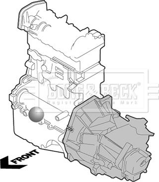 Borg & Beck BEM4097 - Подушка, опора, подвеска двигателя autosila-amz.com