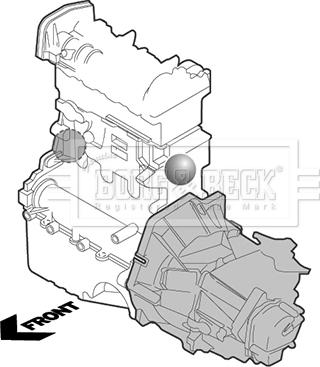 Borg & Beck BEM4059 - Подушка, опора, подвеска двигателя autosila-amz.com