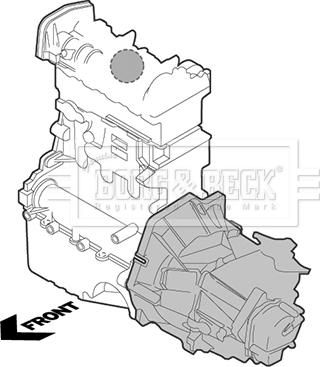 Borg & Beck BEM4005 - Подушка, опора, подвеска двигателя autosila-amz.com