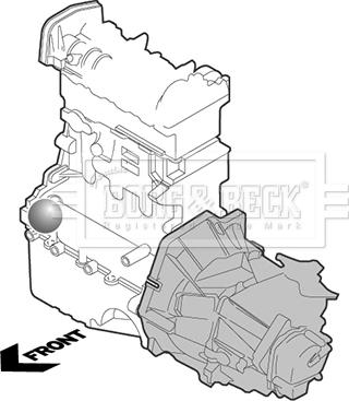 Borg & Beck BEM4038 - Подушка, опора, подвеска двигателя autosila-amz.com