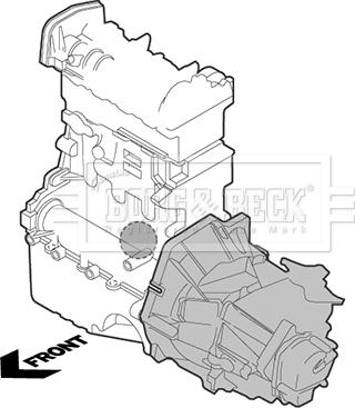 Borg & Beck BEM4343 - Подушка, опора, подвеска двигателя autosila-amz.com