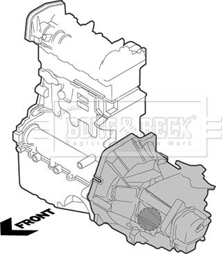 Borg & Beck BEM4342 - Подушка, опора, подвеска двигателя autosila-amz.com