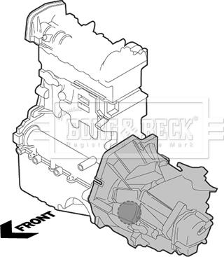 Borg & Beck BEM4326 - Подушка, опора, подвеска двигателя autosila-amz.com