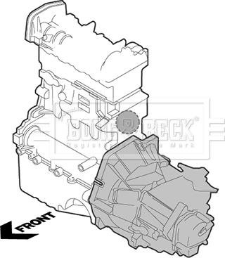 Borg & Beck BEM4248 - Подушка, опора, подвеска двигателя autosila-amz.com