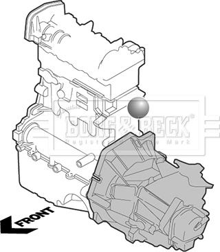 Borg & Beck BEM3460 - Подушка, опора, подвеска двигателя autosila-amz.com