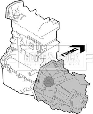 Borg & Beck BEM3570 - Подушка, опора, подвеска двигателя autosila-amz.com