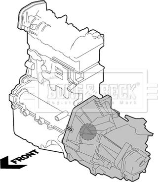 Borg & Beck BEM3045 - Подушка, опора, подвеска двигателя autosila-amz.com