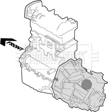 Borg & Beck BEM4070 - Подушка, опора, подвеска двигателя autosila-amz.com