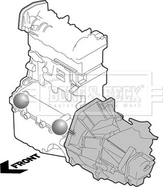 Borg & Beck BEM4328 - Подушка, опора, подвеска двигателя autosila-amz.com