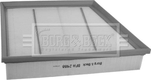 Borg & Beck BFA2488 - Воздушный фильтр, двигатель autosila-amz.com