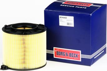 Borg & Beck BFA2622 - Воздушный фильтр, двигатель autosila-amz.com