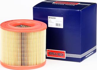 Borg & Beck BFA2351 - Воздушный фильтр, двигатель autosila-amz.com