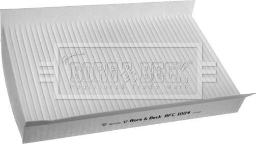 Borg & Beck BFC1004 - Фильтр воздуха в салоне autosila-amz.com