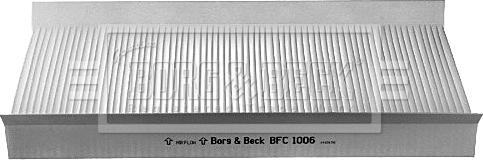Borg & Beck BFC1006 - Фильтр воздуха в салоне autosila-amz.com
