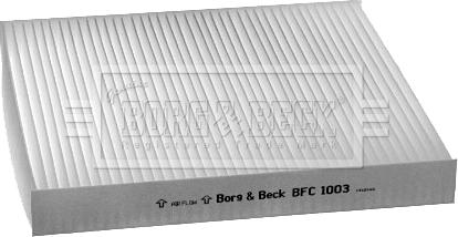 Borg & Beck BFC1003 - Фильтр воздуха в салоне autosila-amz.com