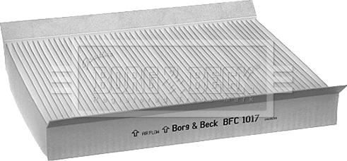Borg & Beck BFC1017 - Фильтр воздуха в салоне autosila-amz.com