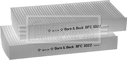 Borg & Beck BFC1022 - Фильтр воздуха в салоне autosila-amz.com