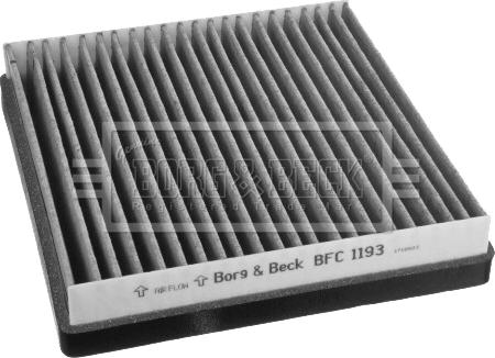 Borg & Beck BFC1193 - Фильтр воздуха в салоне autosila-amz.com