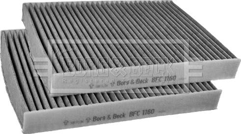 Borg & Beck BFC1160 - Фильтр воздуха в салоне autosila-amz.com