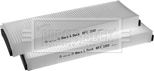 Borg & Beck BFC1110 - Фильтр воздуха в салоне autosila-amz.com