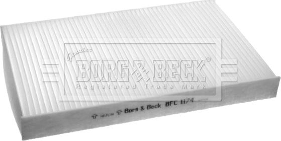 Borg & Beck BFC1174 - Фильтр воздуха в салоне autosila-amz.com