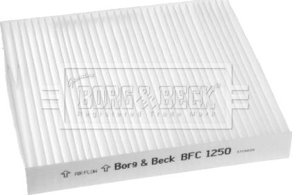 Borg & Beck BFC1250 - Фильтр воздуха в салоне autosila-amz.com