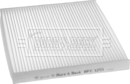 Borg & Beck BFC1251 - Фильтр воздуха в салоне autosila-amz.com