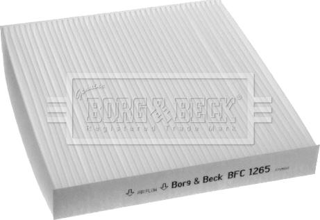 Borg & Beck BFC1265 - Фильтр воздуха в салоне autosila-amz.com