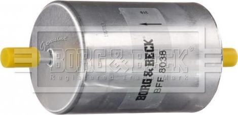 Borg & Beck BFF8038 - Топливный фильтр autosila-amz.com