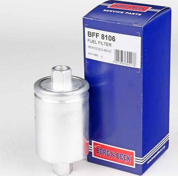 Borg & Beck BFF8106 - Топливный фильтр autosila-amz.com