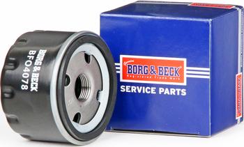 Borg & Beck BFO4078 - Масляный фильтр autosila-amz.com