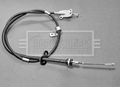Borg & Beck BKB1668 - Тросик, cтояночный тормоз autosila-amz.com