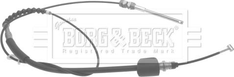 Borg & Beck BKB1703 - Тросик, cтояночный тормоз autosila-amz.com