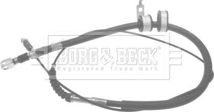 Borg & Beck BKB1712 - Тросик, cтояночный тормоз autosila-amz.com