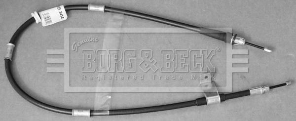 Borg & Beck BKB3414 - Тросик, cтояночный тормоз autosila-amz.com