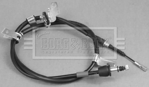 Borg & Beck BKB3002 - Тросик, cтояночный тормоз autosila-amz.com