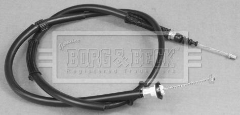 Borg & Beck BKB3012 - Тросик, cтояночный тормоз autosila-amz.com