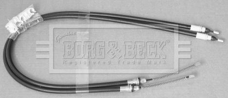 Borg & Beck BKB3117 - Тросик, cтояночный тормоз autosila-amz.com